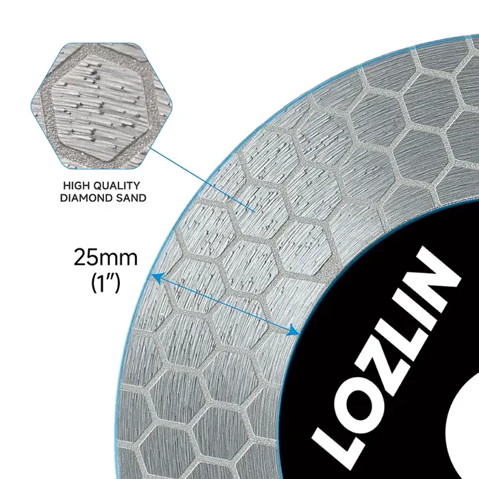 Disque de coupe et de meulage diamanté LOZLIN 115/125 mm