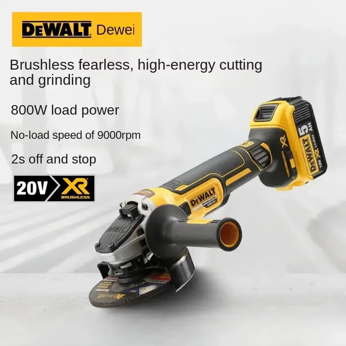 DEWALT DCG406 Meuleuse d'angle à tête plate 125 mm