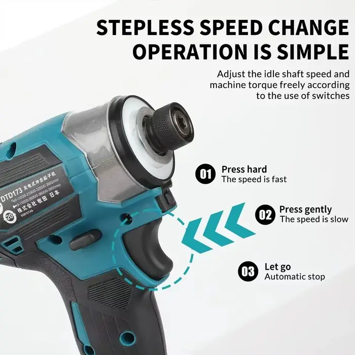 Makita DTD173 – tournevis à percussion sans fil