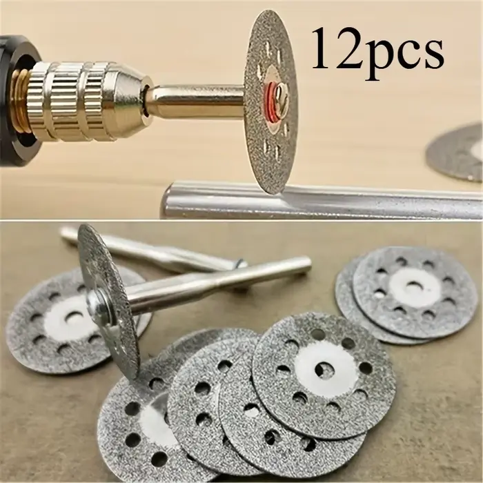 Lame de Scie Circulaire à Disque de Découpe 22mm, 12 Pièces/Ensemble, Outils de Découpe pour Dremel
