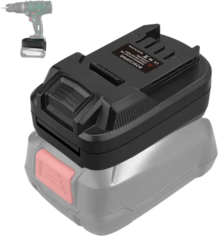 Pour Bosch 18V batterie fonctionne pour adaptateur d'outil Parkside pour Bosch 18V PBA convertisseur