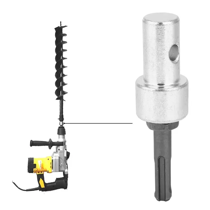 Adaptateur de foret pour perceuse électrique vers connecteur de tarière