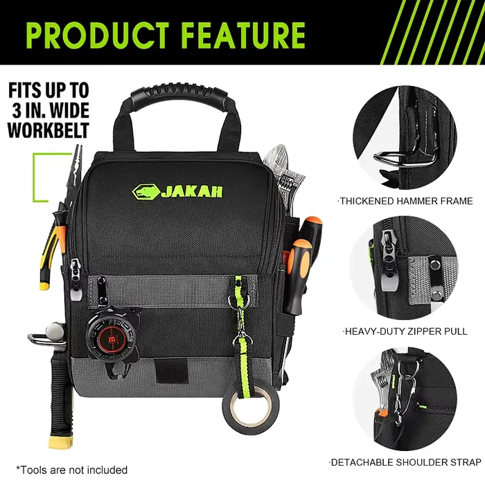 Pochette à outils pour électriciens professionnels JAKAH