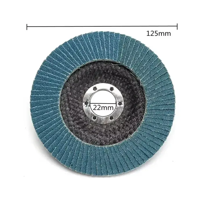 1 pièces 125mm disques à lamelles de ponçage en métal meuleuse d'angle roues 40/ 60/80/120 grain disque