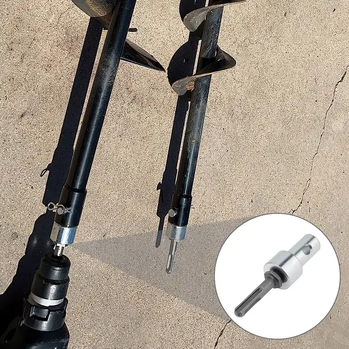Adaptateur de perceuse électrique tarière de jardin pour connecter