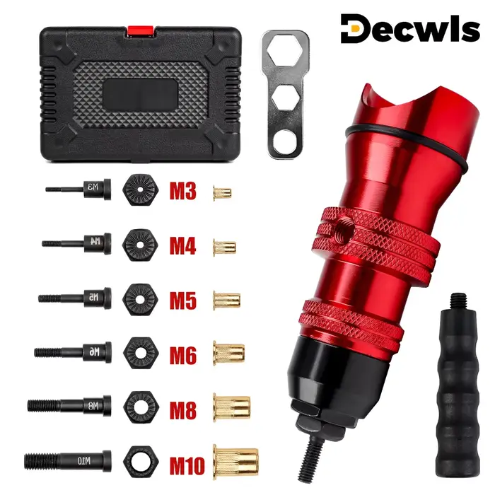 Adaptateur de rivetage de pistolet à écrou de rivet électrique M3 M4 M5 M6 M8 M10