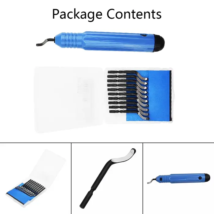 Kit d'outils d'ébavurage de réparation de métal de bavure de poignée NB1100 mèche de routeur bricolage coupe-bord pour le bois plastique pièces de dissolvant d'acier inoxydable