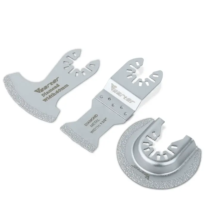 Vearter – lame oscillante multi-outils, segments de diamant brasés sous vide, lames de scie à mortie