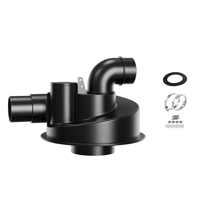 Collecteur de poussière Cyclone à Double Filtration pour le travail du bois, 2.5 pouces, filtre turb