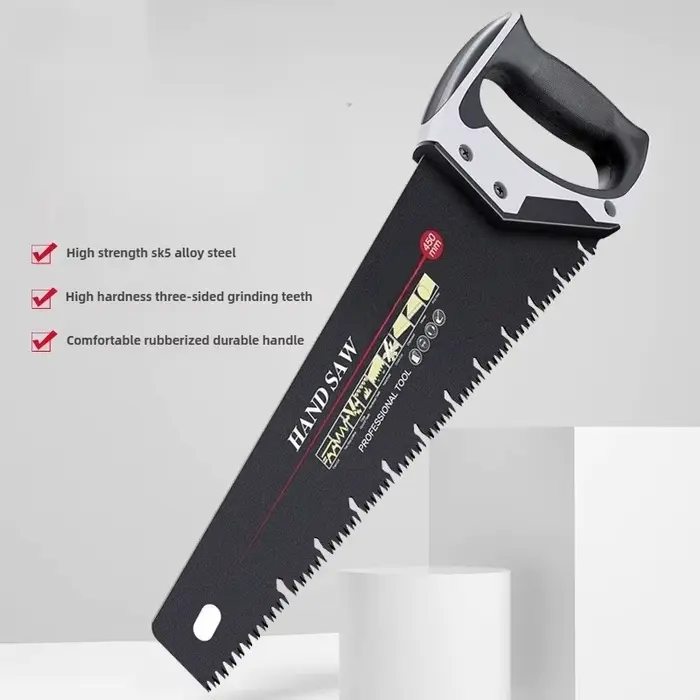 Scie à main universelle pour couper le bois en acier, 16/18/20 pouces, 400/450/500mm, longue denture