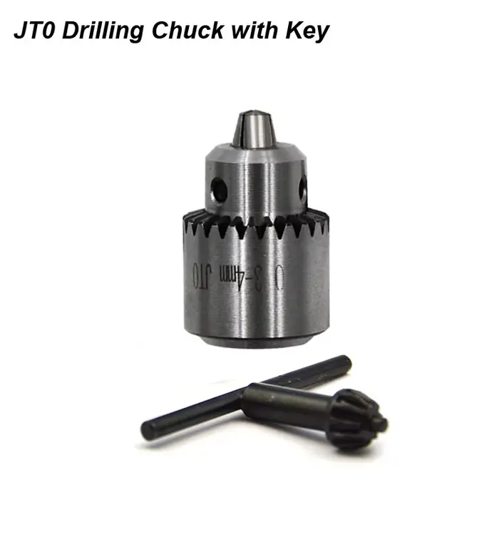 Mandrin de perceuse à Micro moteur JT0 avec clé, tige d'adaptation de 4mm, 5mm, 6mm, 8mm, Mini carto