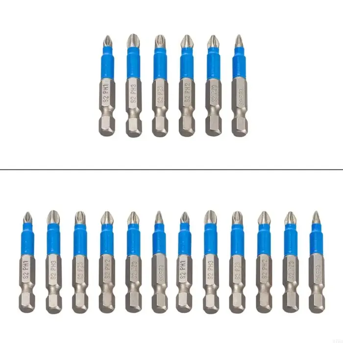 Bit d'impact magnétique Bit tournevis long Antislip Set Shank Crossed Impact Driver Bit for Power Drilling 87 Ha