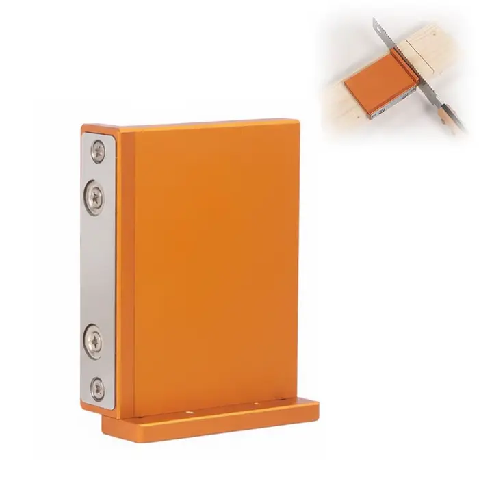 Guide de coupe magnétique en aluminium à angle droit pour la menuiserie, outil de positionnement pou
