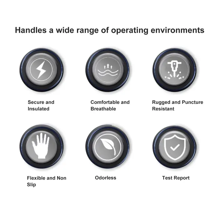 Gants de travail isolés électriques 1000V
