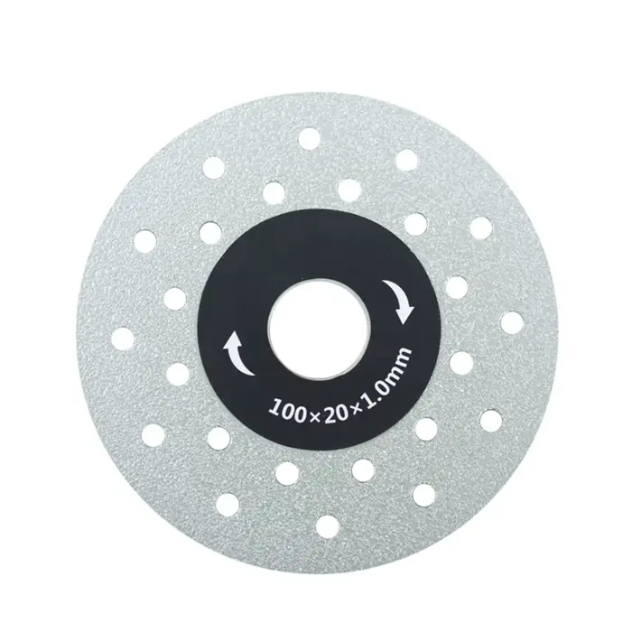 Disque de coupe diamanté poreux élargi de 4 pouces/100 mm pour dalles de pierre