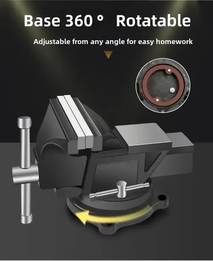 Étau d'établi industriel robuste avec multifonctionnalité pour usage domestique DB