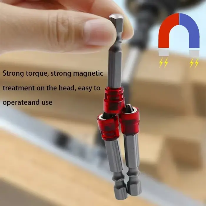 4 PCS Haute Qualité Unique Double Tête Magnétique Anneau Tournevis Perceuse Électrique Vis Vent Lot