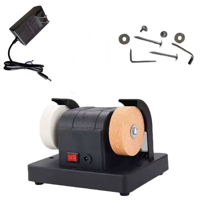 Meuleuse électrique pour ateliers domestiques, idéale pour l'affûtage, le polissage, l'élimination de la rouille, le perçage et la finition avec précision