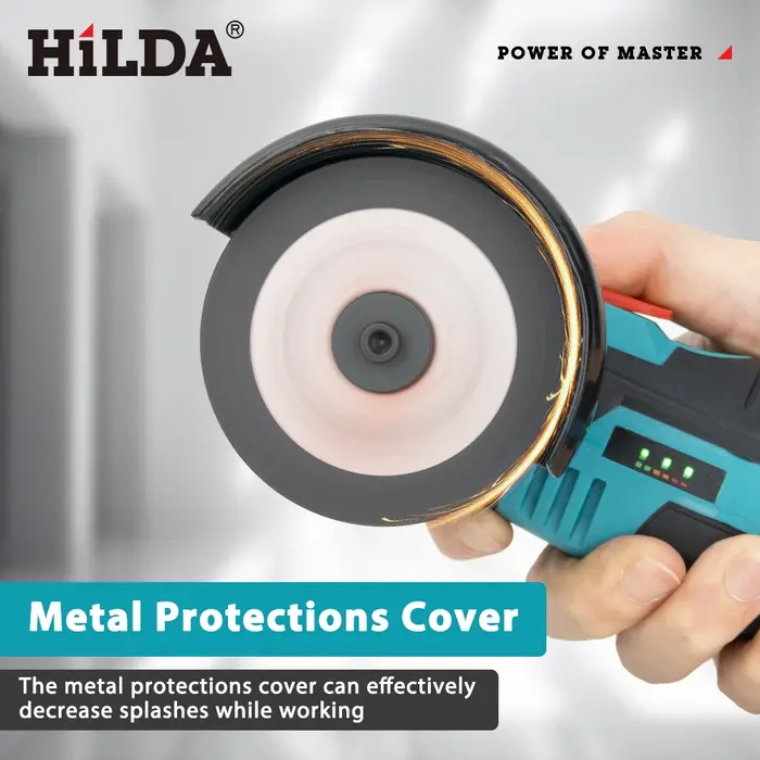 HILDA – Mini meuleuse d'angle Miniature Rechargeable 12V, avec lame de coupe à batterie, meuleuse de