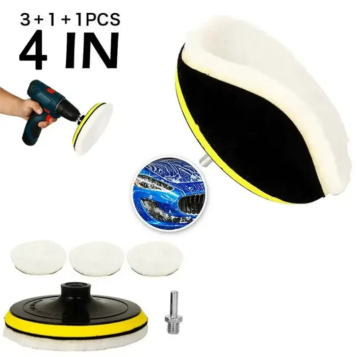 Disque de polissage de 4 pouces pour perceuse électrique