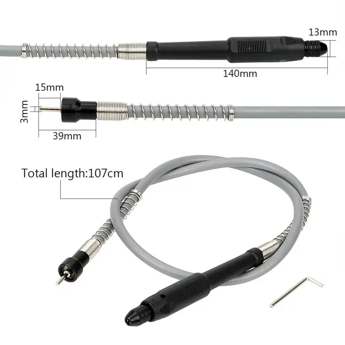 NICEYARD – meuleuse à poignée, arbre Flexible avec mandrin de perçage de 0.3 à 3.2mm, arbre Flexible