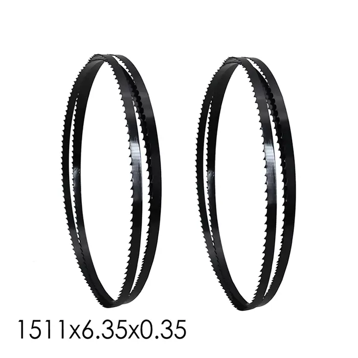 Lot de 2 lame de scie à ruban 1511 x 6,35 x 0,35 mm, TPI 6, pour Skil 3385-01,Ryobi BS900,Black & De