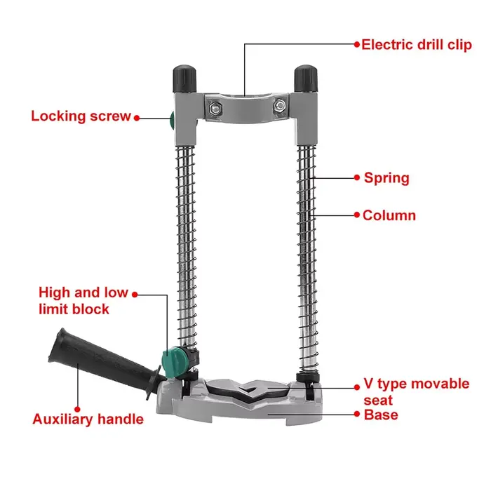 Support de perceuse d'angle réglable