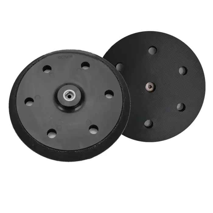 Disque de meulage 9 pouces, 215mm CC-7228, 6 trous avec support de ponceuse en feuille d'aluminium, 
