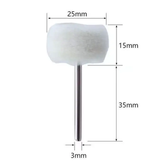 Mini tête de ponçage, disque abrasif en feutre