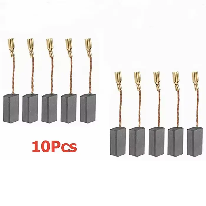 10 brosses en carbone pour meuleuse d'angle 15 mm x 8 mm x 5 mm, accessoires pour outils électriques