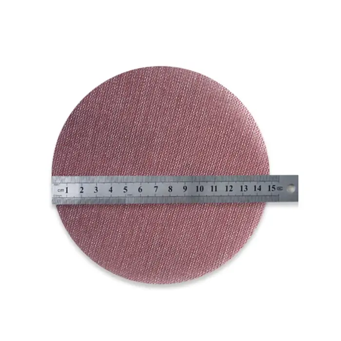 50 pièces 5/6 pouces 125/150MM disques abrasifs en maille crochet et boucle abrasif sans poussière A
