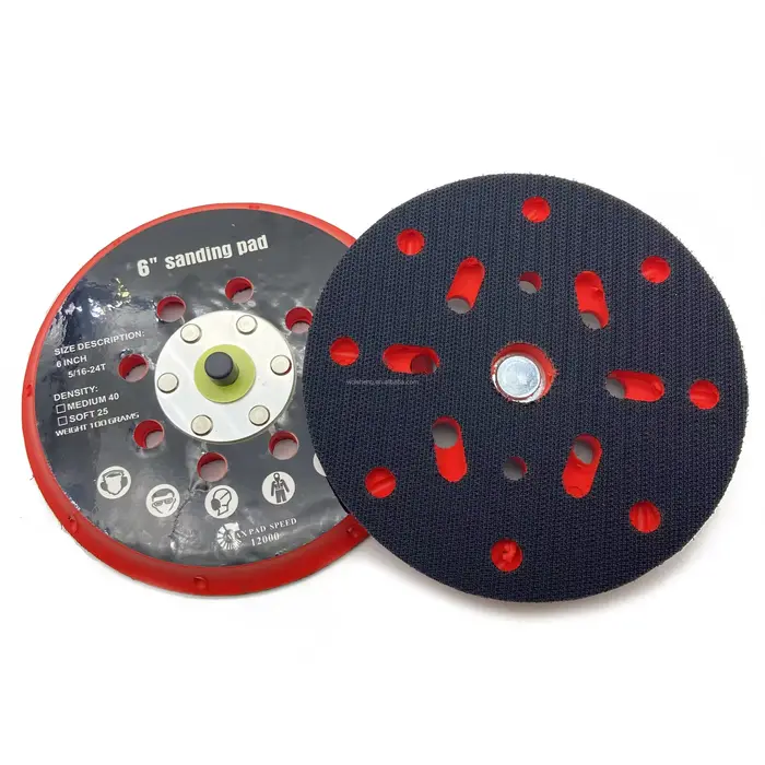 Disques de ponçage orbitaux de 6 pouces (150 mm) à 17 trous pour ponceuses orbitales
