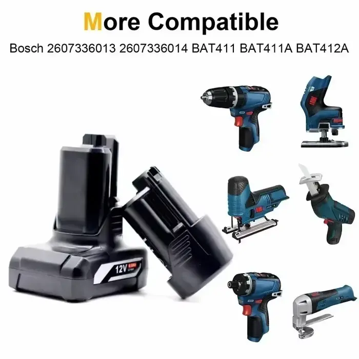 Batterie de remplacement pour outils sans fil Bosch