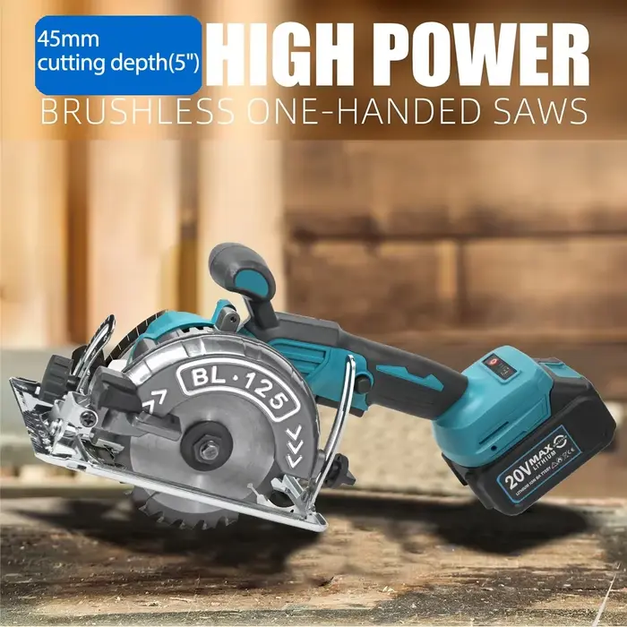 Scie circulaire sans fil rechargeable Makita haute puissance de 5 pouces