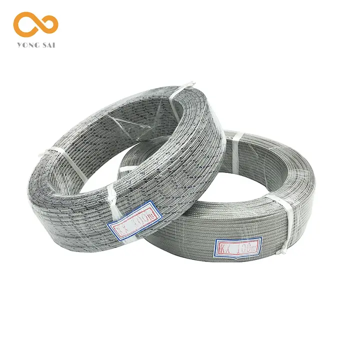 10M 20M 50m 100m K J PT100 Type 0-800 degrés 600 ℃ Fil blindé de compensation de ligne de mesure d