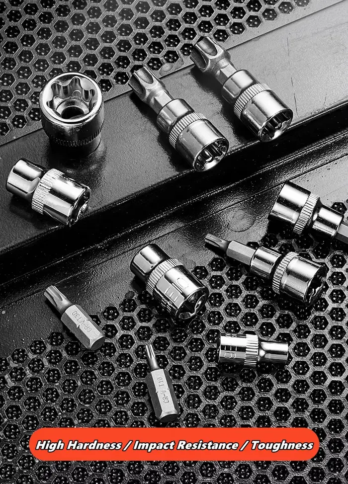 Jeu de douilles Torx professionnelles 34 pièces et douilles étoile e-torx 1/4 "3/8" 1/2 "entraînemen