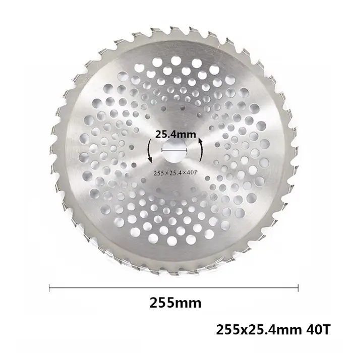 1pc 255mm 40T/60T/80T lame de débroussailleuse tondeuse à gazon lame de scie circulaire de remplacem