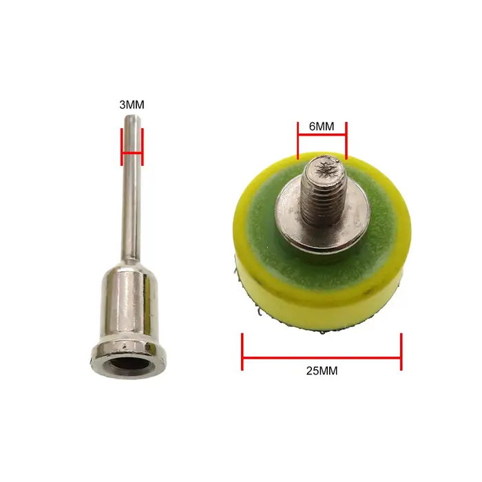 26 pièces ensemble 1 pouce Mini voiture mousse perceuse tampon de polissage 25mm détail éponge laine