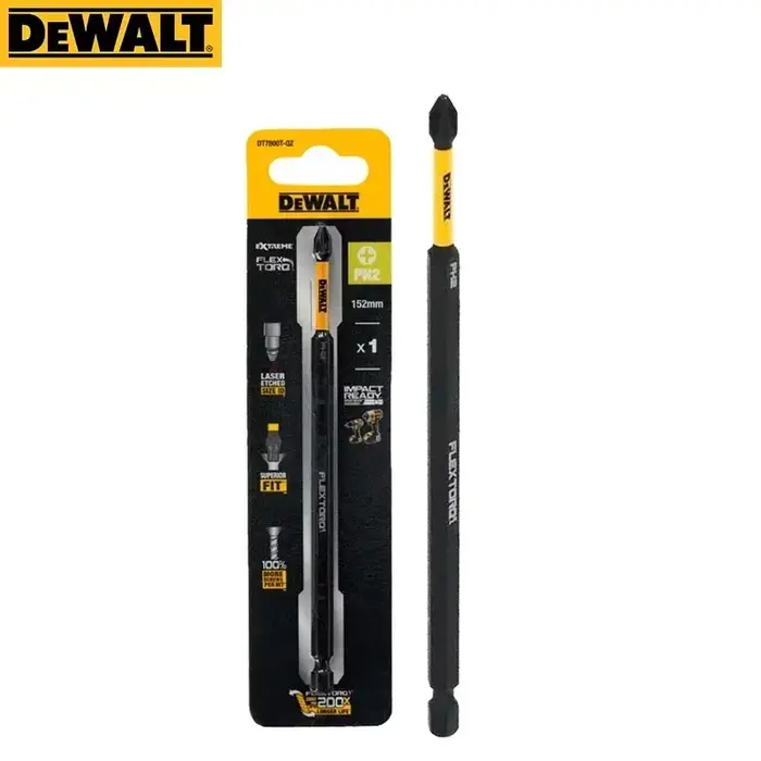 DEWALT DT7800T-QZ PH2 Flex Torq 152mm insérer perceuse électrique pilote magnétique Bit