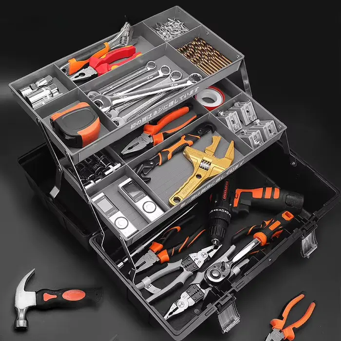 Boîte à outils de rangement pour électricien