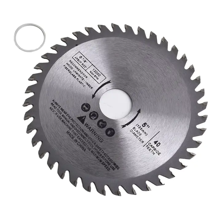 Disque de coupe de 5 pouces, lame de scie circulaire pour le bois, outils de coupe à pointe en carbu