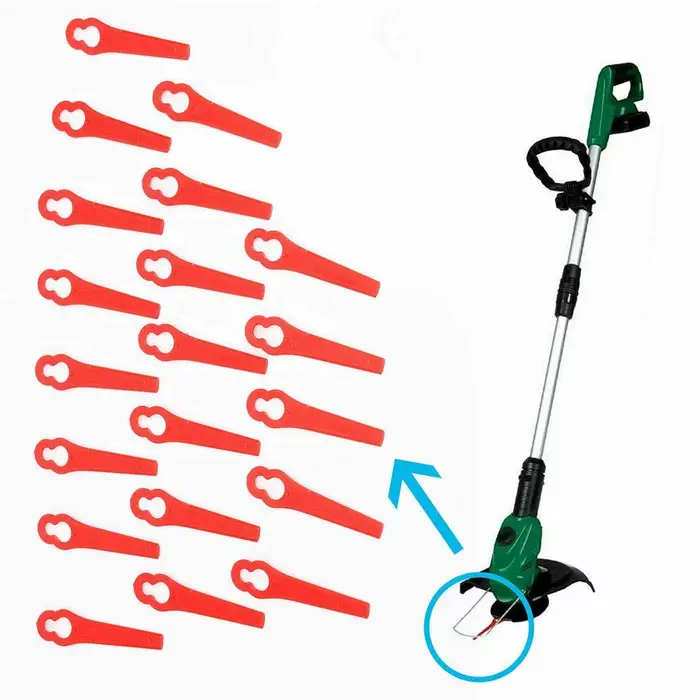 Lames de coupe d'herbe en plastique