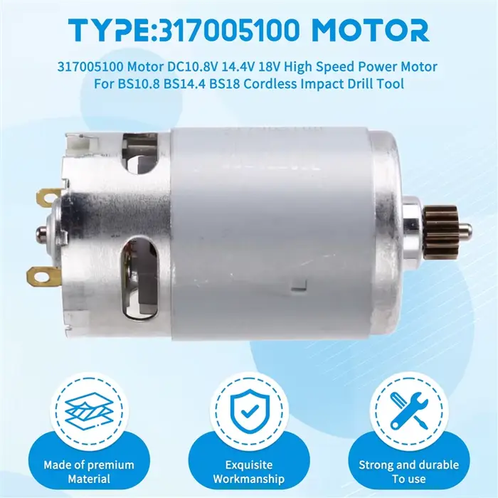 A91P 317005100 moteur DC10.8V 14.4V 18V
