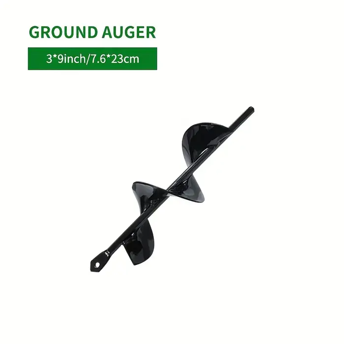 Foret hélicoïdal pour plantation, foret spiralé pour le jardinage, pour perceuse à entraînement hexagonal, pour puits de poteaux et creusement de jardinières