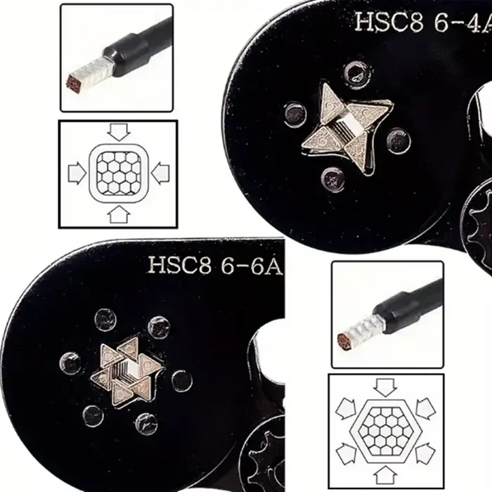 Outil de sertissage de virole HSC8 6-4/6-6