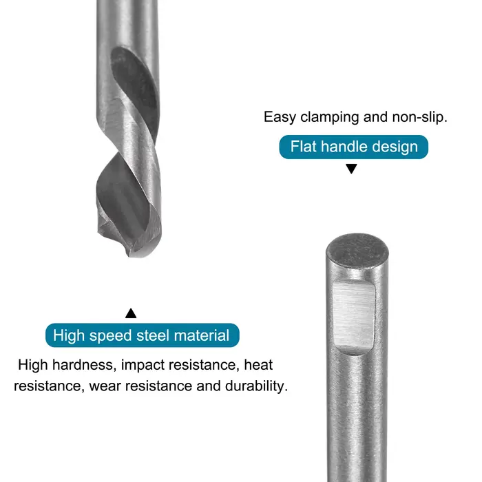 Uxcell 2/5/10 pièces forets en acier rapide pour scies cloche arbre remplacement bois aluminium plaq