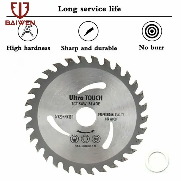 Lame de scie circulaire 110mm/115mm/125mm, disques de coupe du bois, roues de coupe en alliage, outi