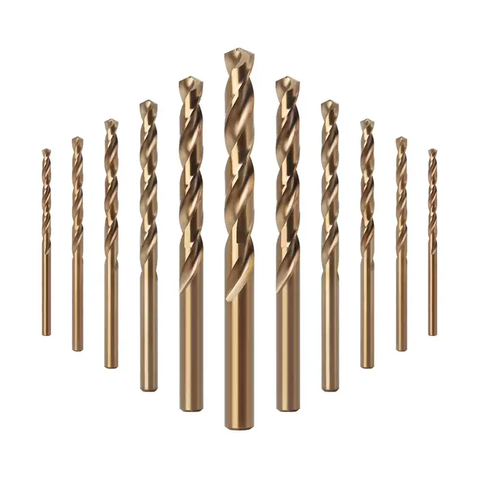 Foret hélicoïdal à queue ronde de 0,5 à 8 mm de diamètre, polyvalent pour le perçage de précision du bois, de l'acier inoxydable et des pièces en alliage métallique