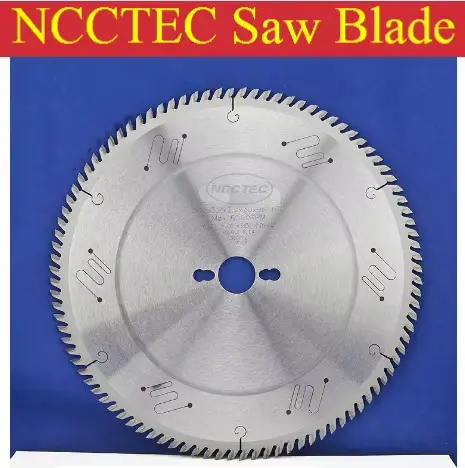 Lame de scie à pointe en carbure de 12'' 96 dents 300 mm avec trous silencieux pour couper le pannea