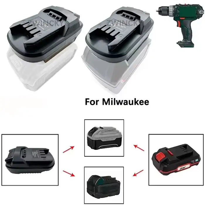 Adaptateur de batterie de remplacement pour Dewalt/Makita/Milwaukee/Bosch 18V